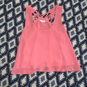 Pink summer tank top